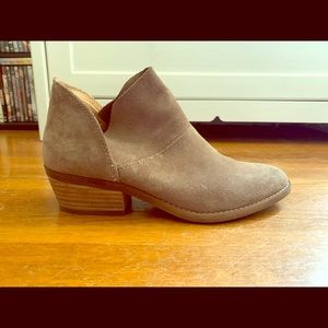 Lucky Brand Suede Fahmida Ankle Boots